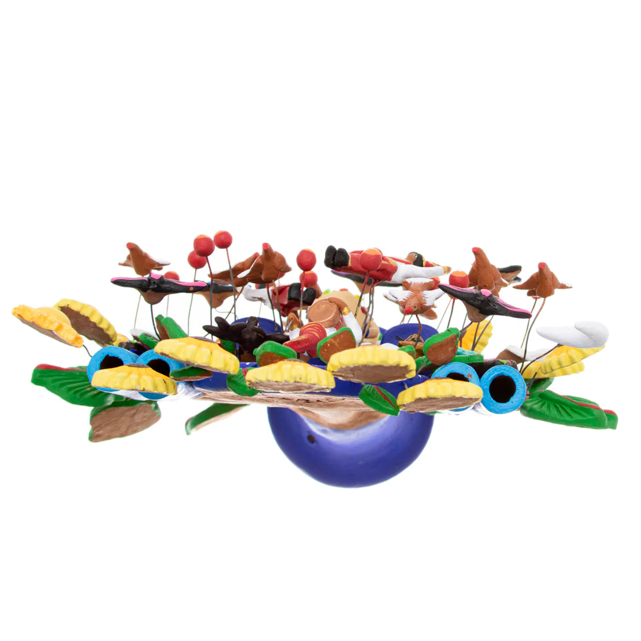 Mexican Tree of Life 1' Clay Sculpture - Image 5