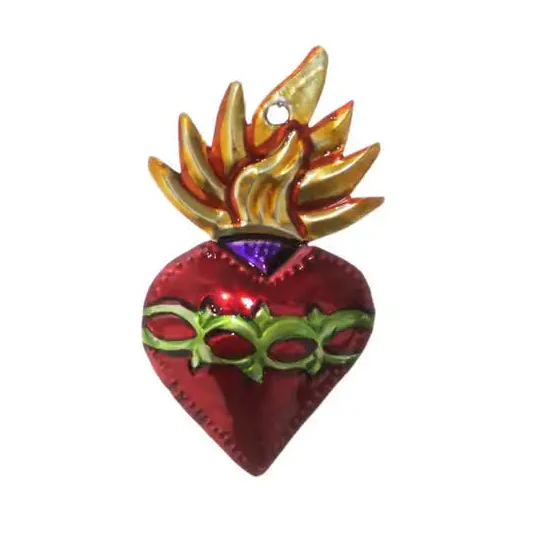Mini Mexican Milagros Tin Hearts - Image 3
