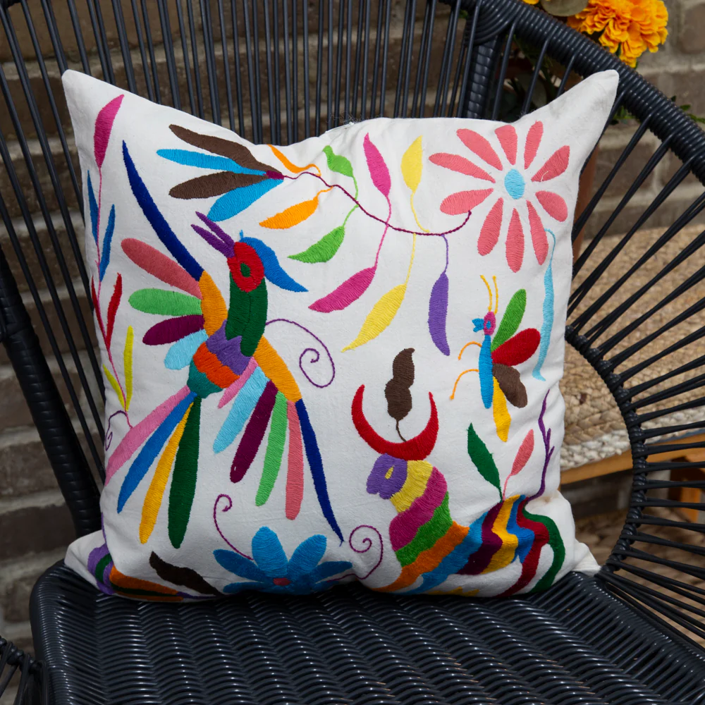 Otomí Hand-Embroidered Pillow Covers - Image 16