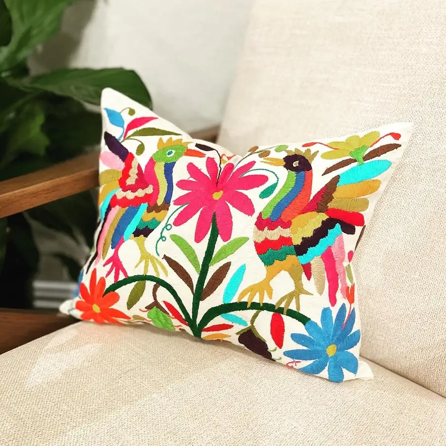 Otomí Hand-Embroidered Pillow Covers - Image 5