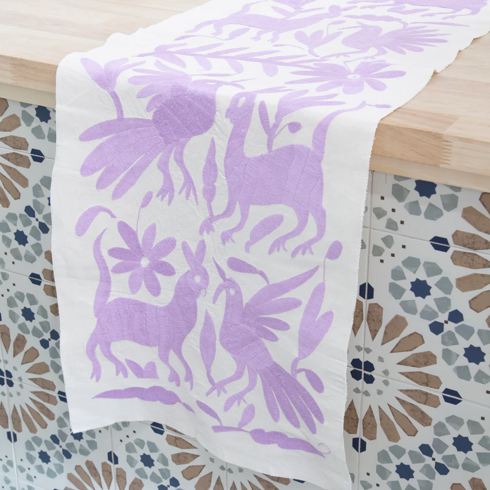 Otomí Hand-Embroidered Table Runner - Image 21