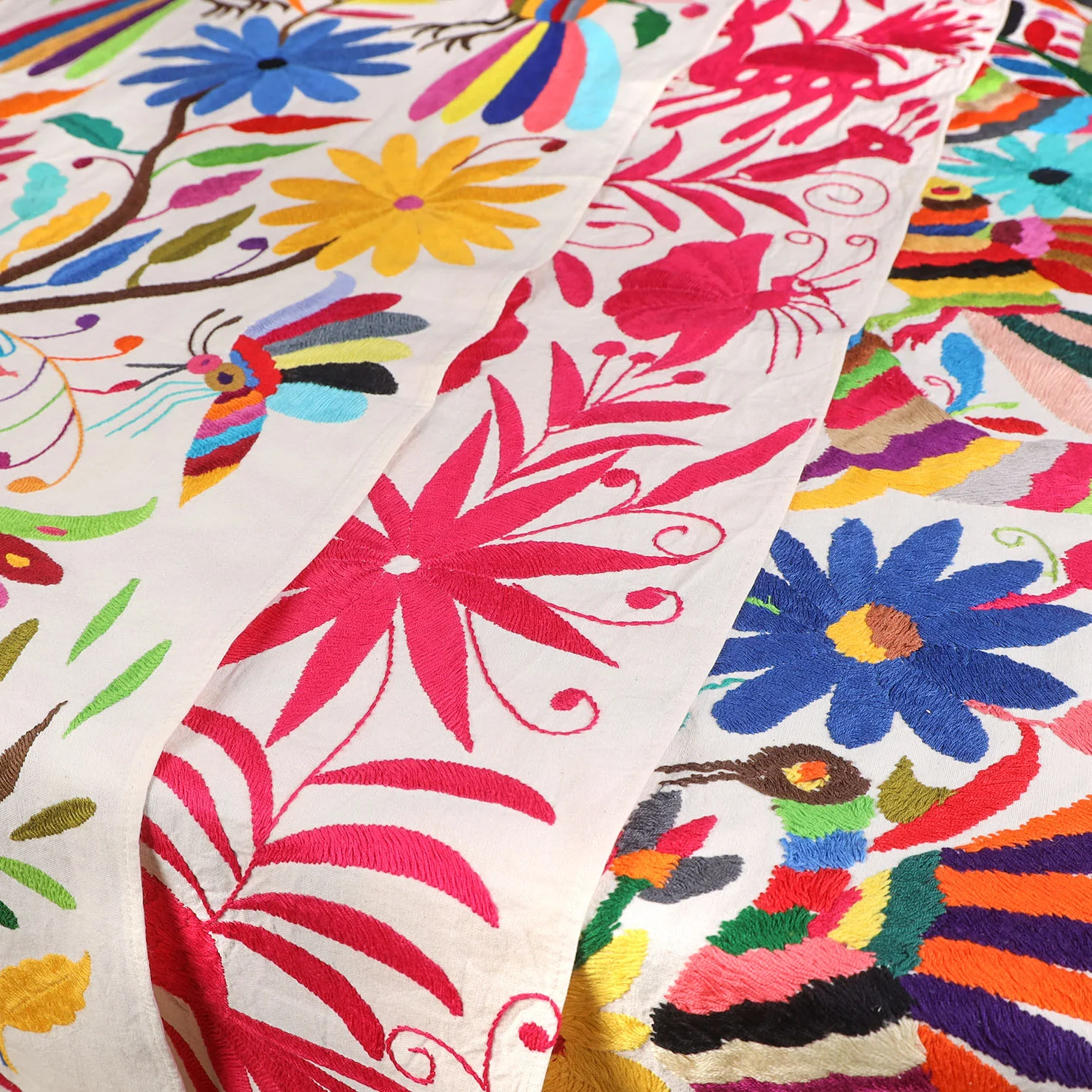 Otomí Hand-Embroidered Table Runner - Image 5