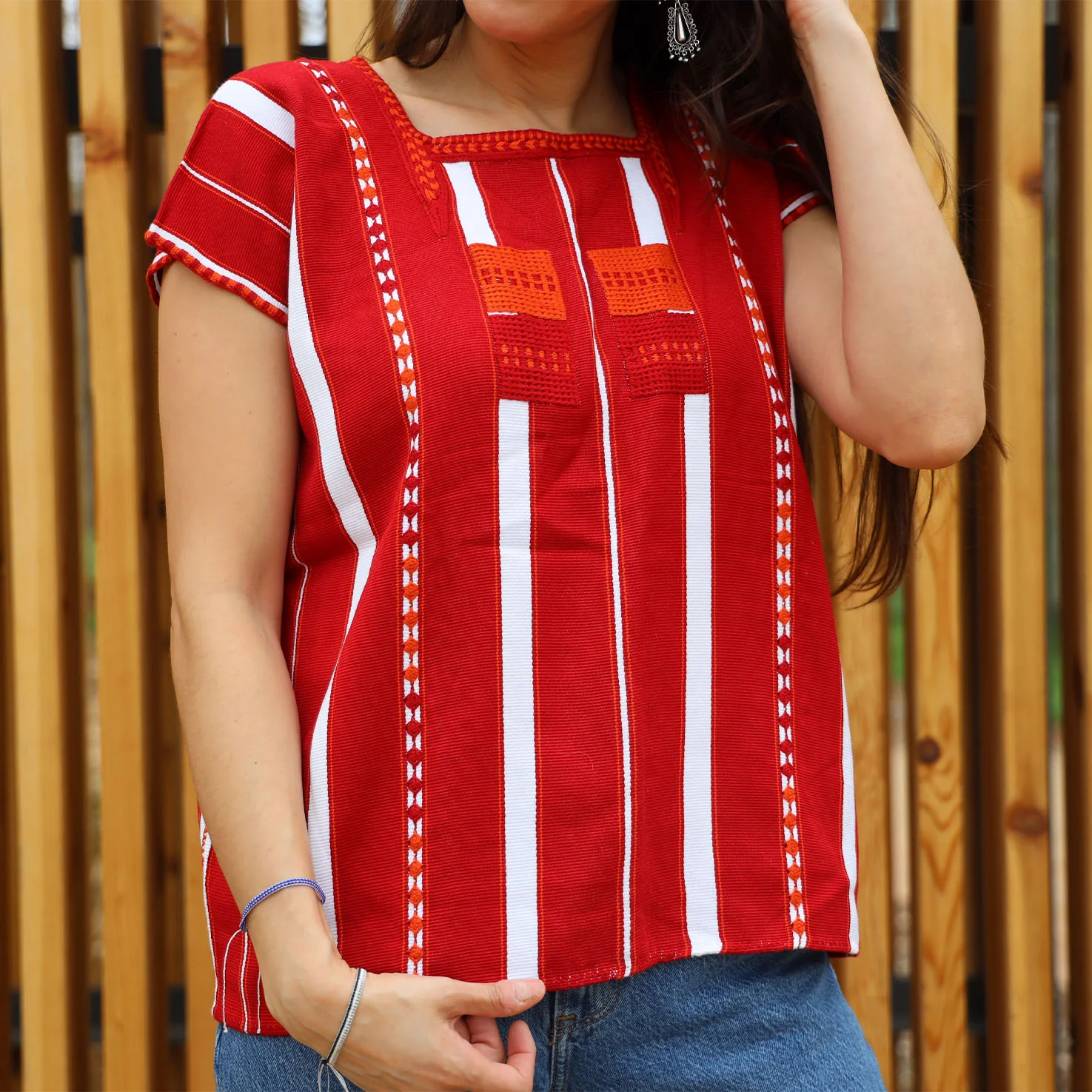 Oxchuc Not-So-Traditional Huipil Blouse - Image 10