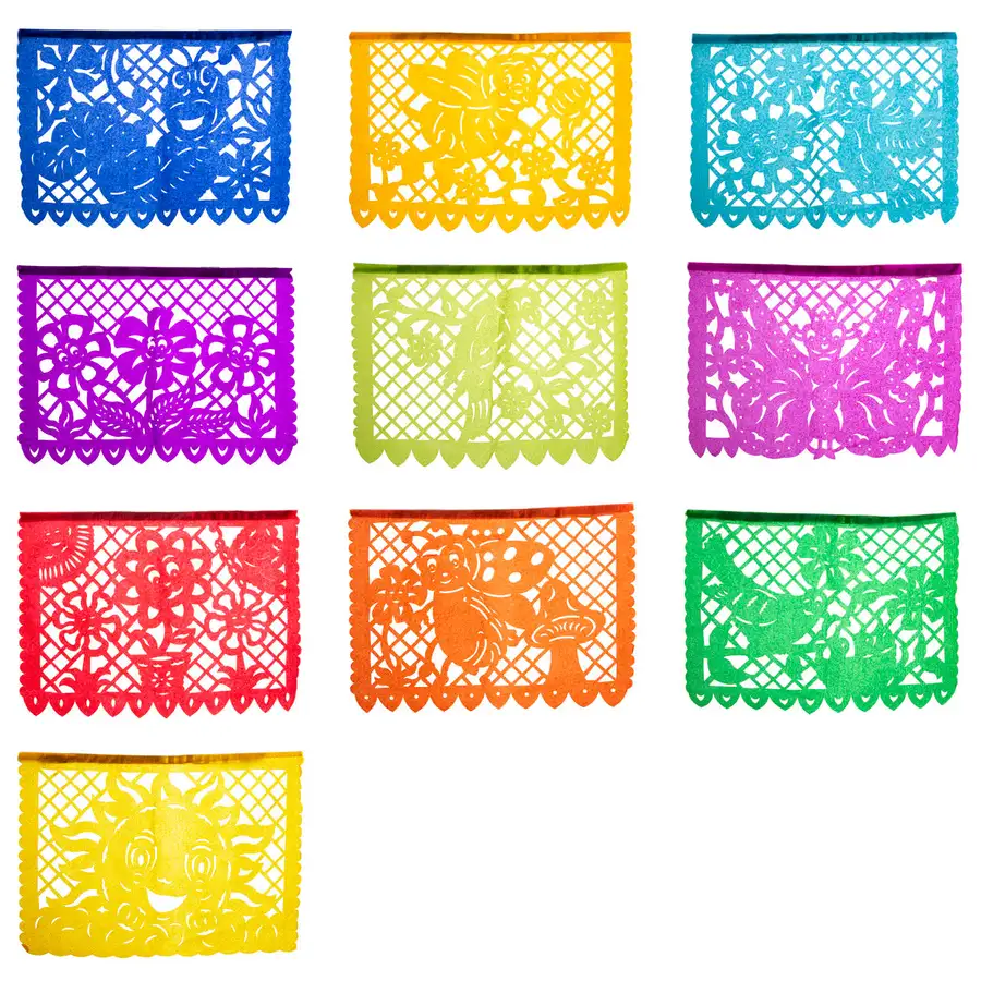 Papel Picado Traditional Banner (10 pieces) - Image 11