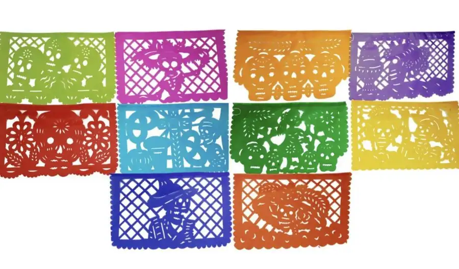 Papel Picado Traditional Banner (10 pieces) - Image 7