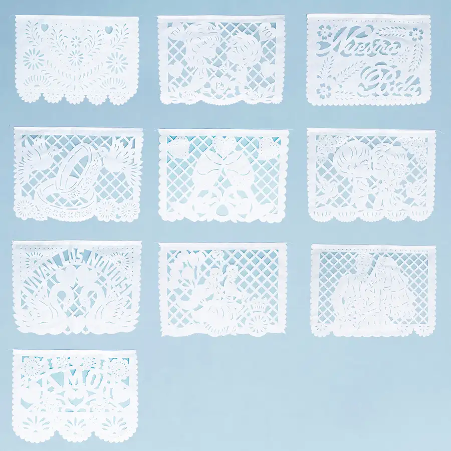 Papel Picado Traditional Banner (10 pieces) - Image 8