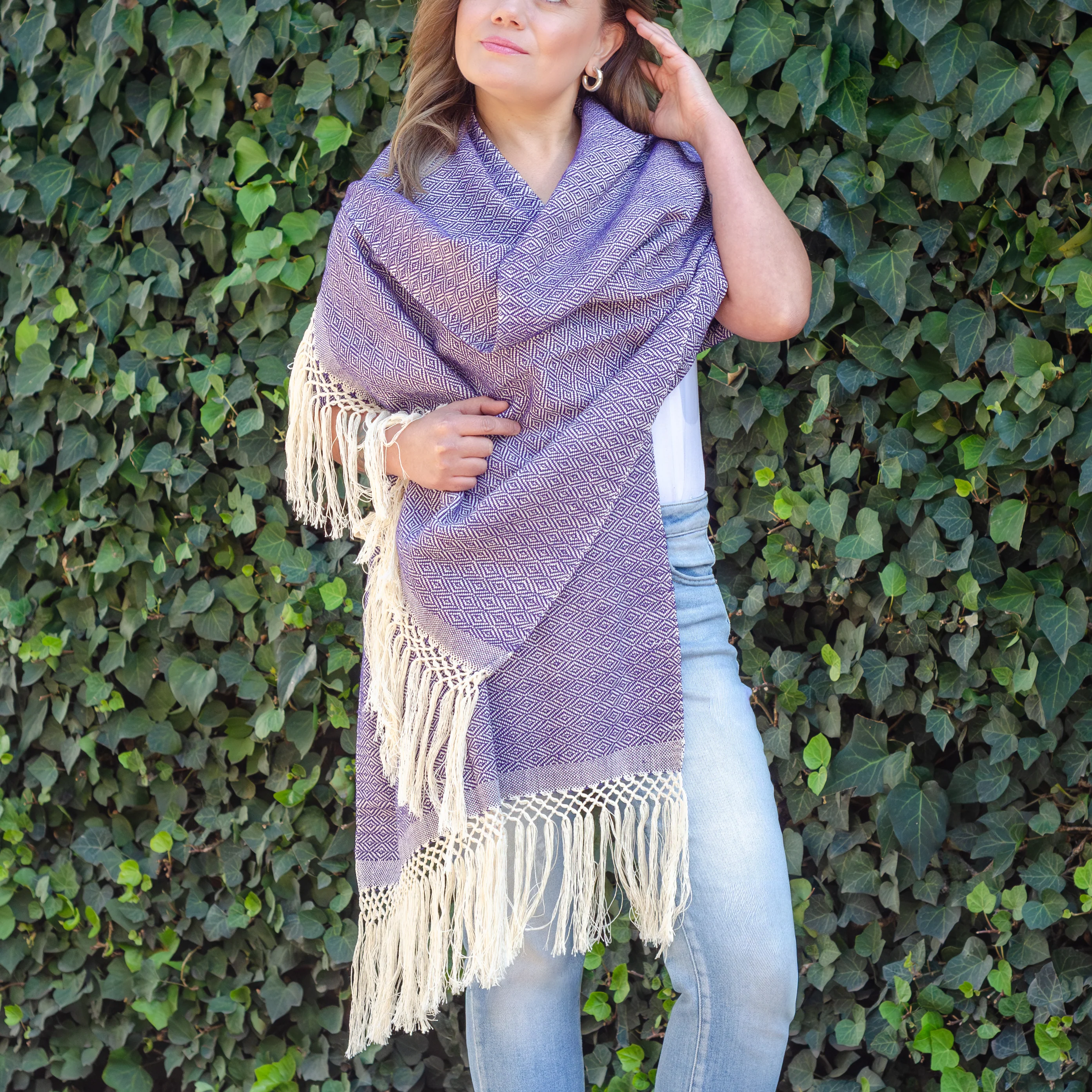 Pedal Loom Telar Woven Cozy Rebozos - Image 3