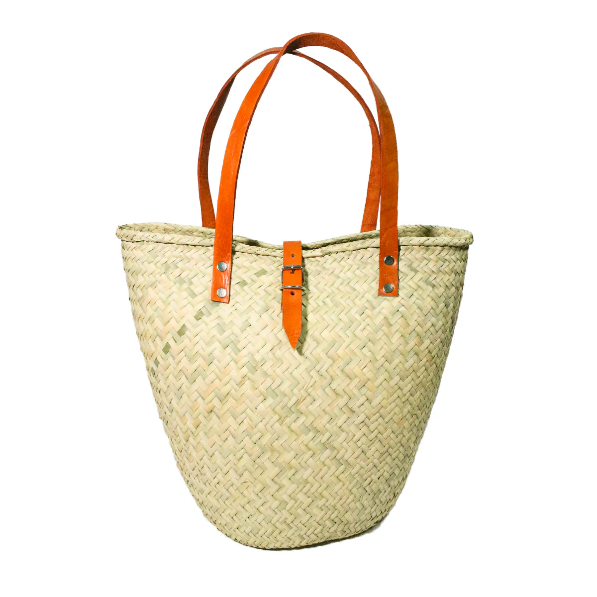 Puerto Escondido Woven Palm Large Beach Bag Tote - Image 5