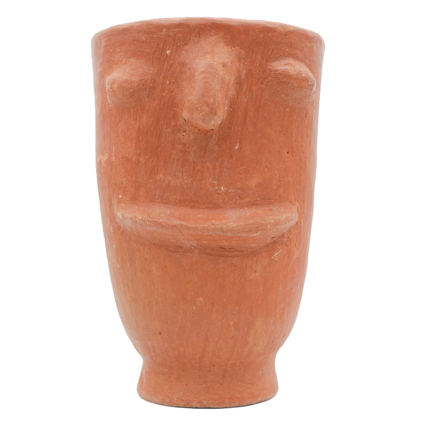 Red Clay Face Terracotta Planter - Image 4