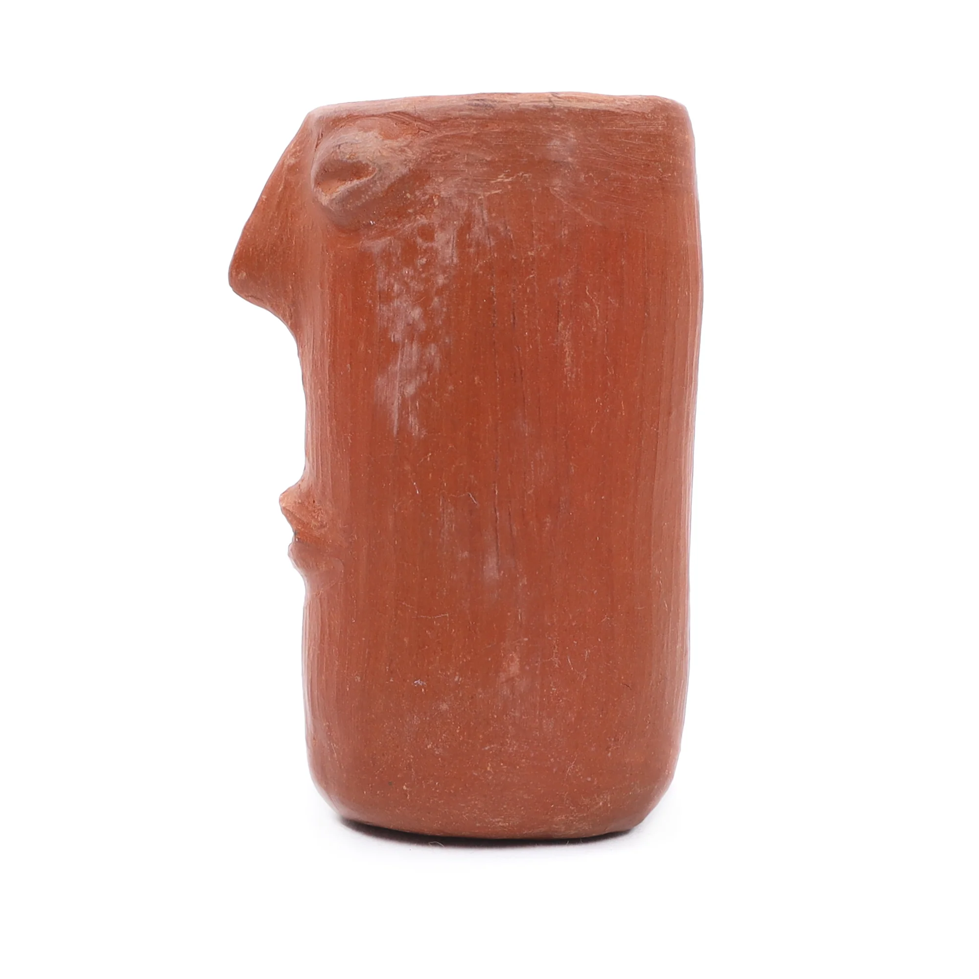 Red Clay Face Terracotta Tall Shot Glass - Image 3