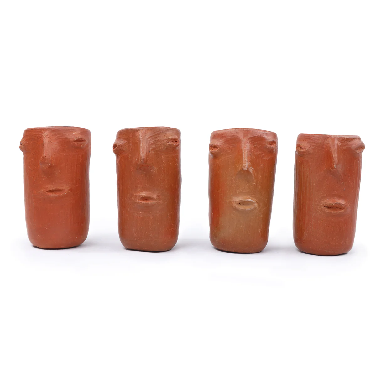 Red Clay Face Terracotta Tall Shot Glass - Image 5