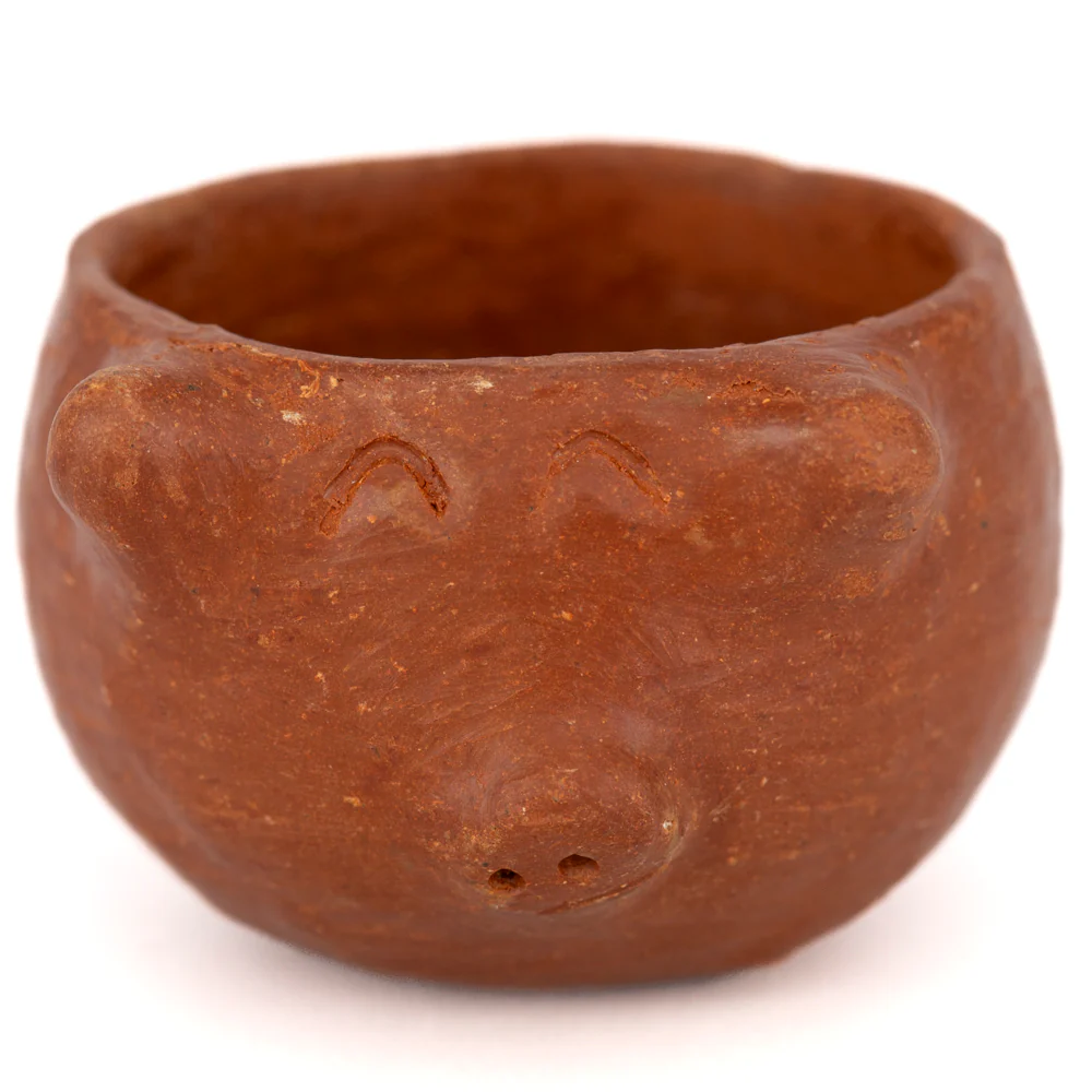Red Clay Terracotta Cochinito Really Mini Bowl - Image 3