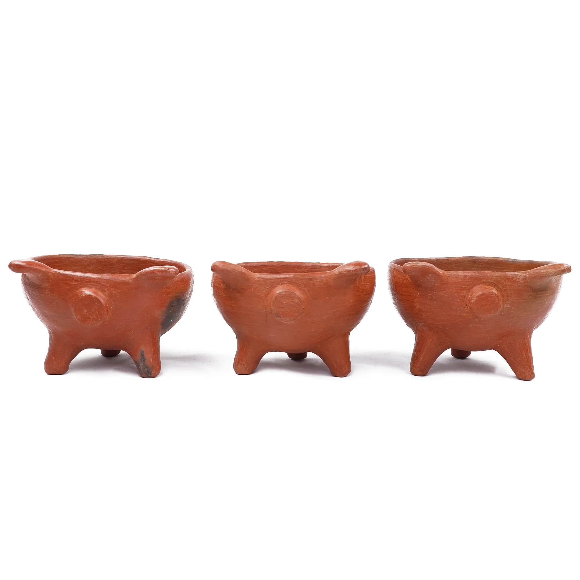 Barro Rojo Terracotta Cochinito Salsa Bowl with Spoon - Image 5