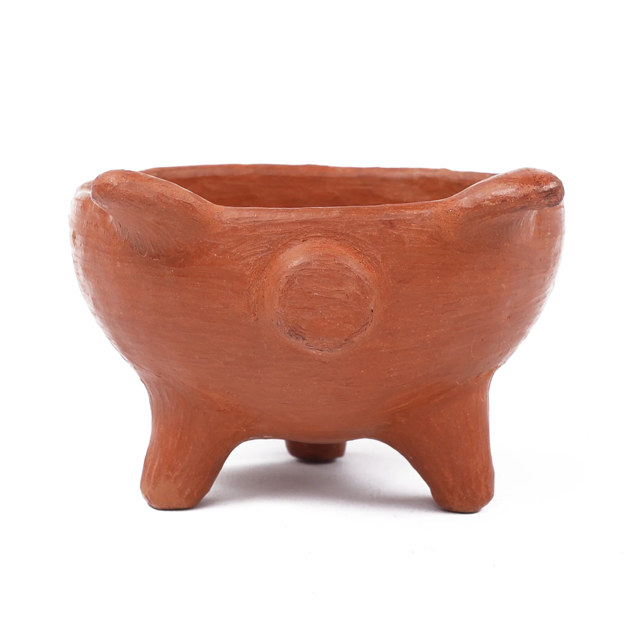 Barro Rojo Terracotta Cochinito Salsa Bowl with Spoon - Image 6