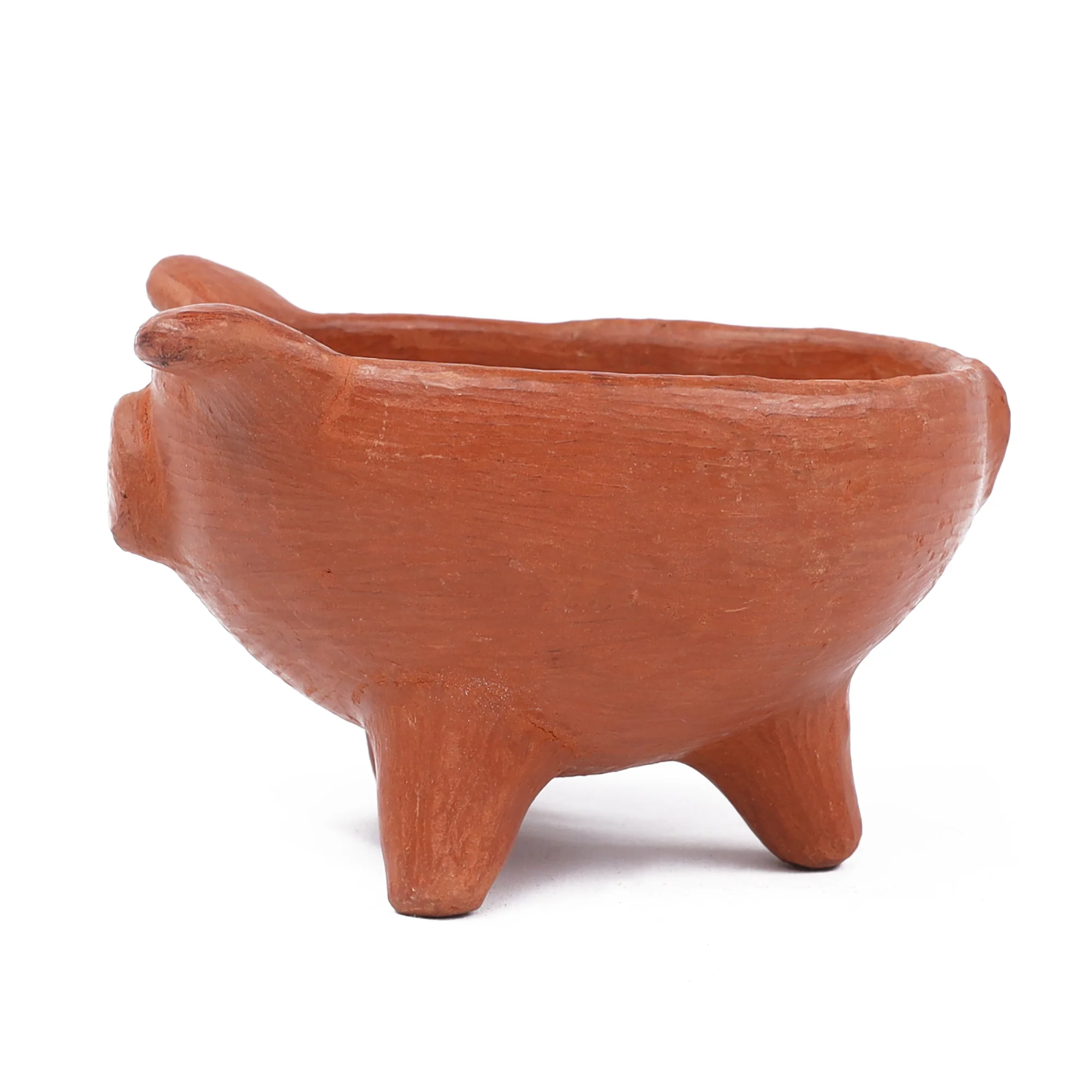 Barro Rojo Terracotta Cochinito Salsa Bowl with Spoon - Image 7