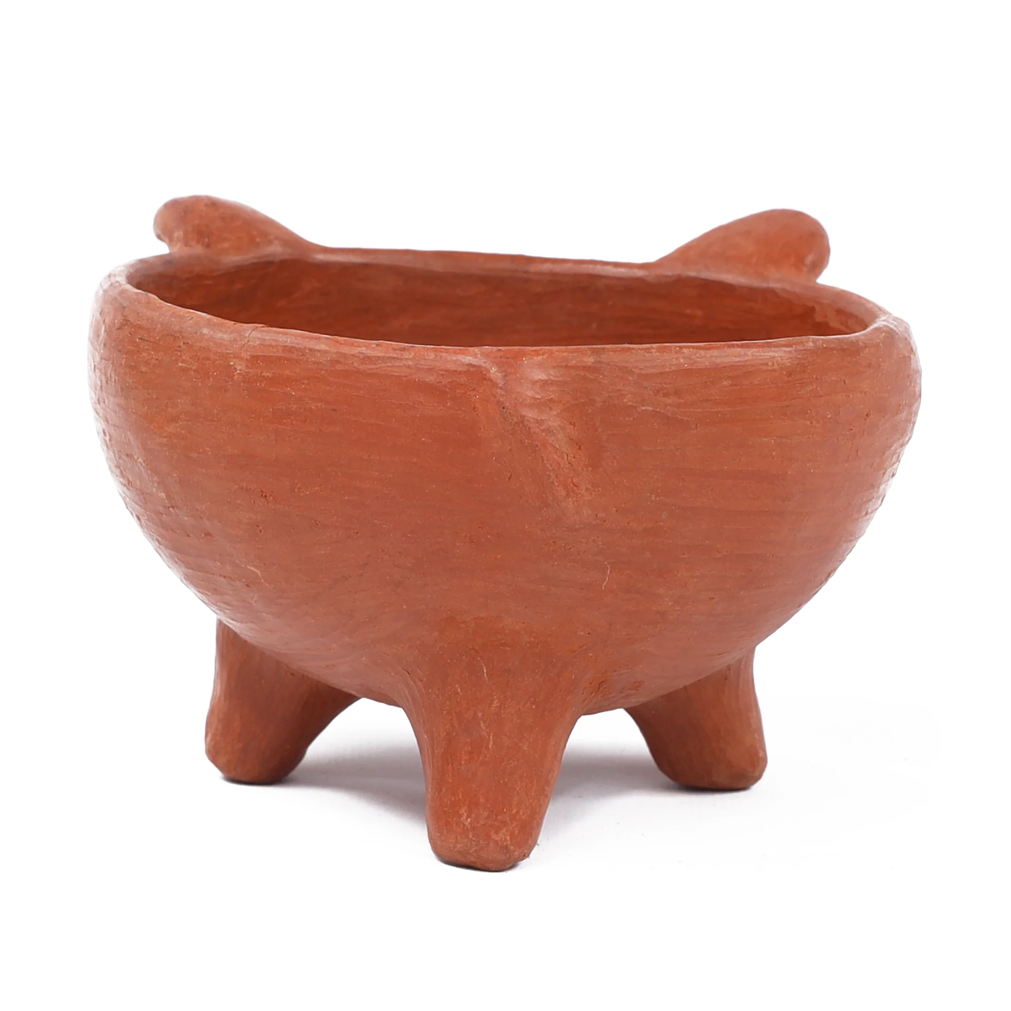 Barro Rojo Terracotta Cochinito Salsa Bowl with Spoon - Image 8