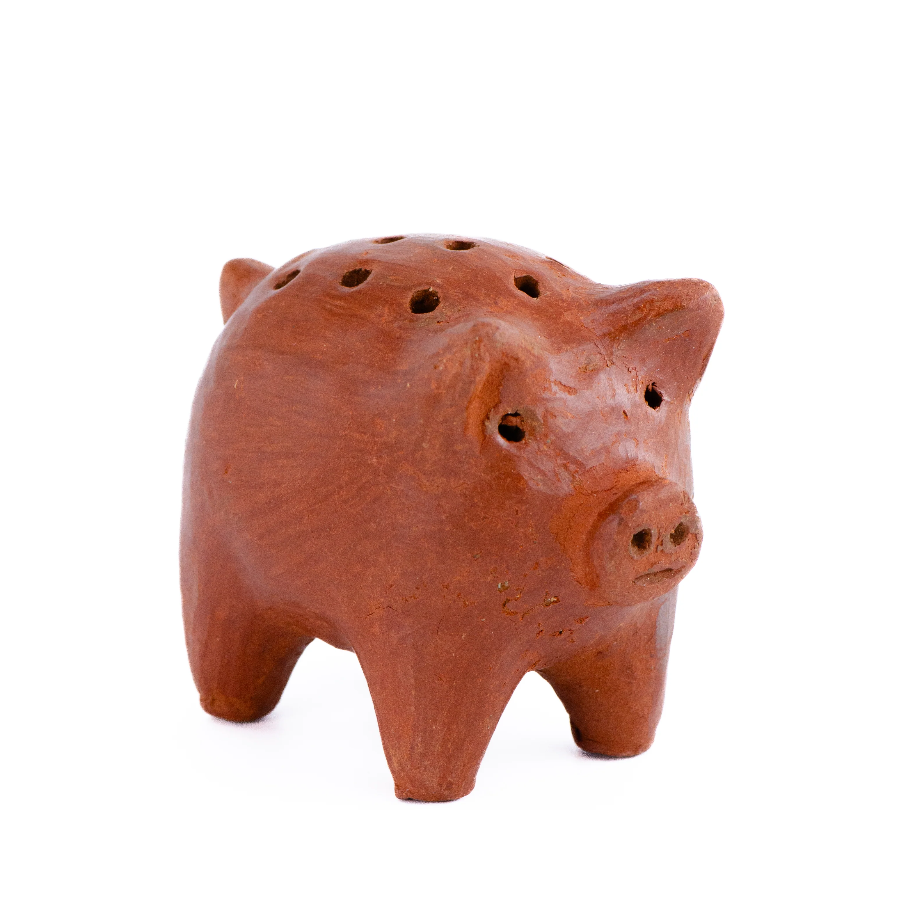Red Clay Terracotta Cochinito Toothpick Holder - Image 4