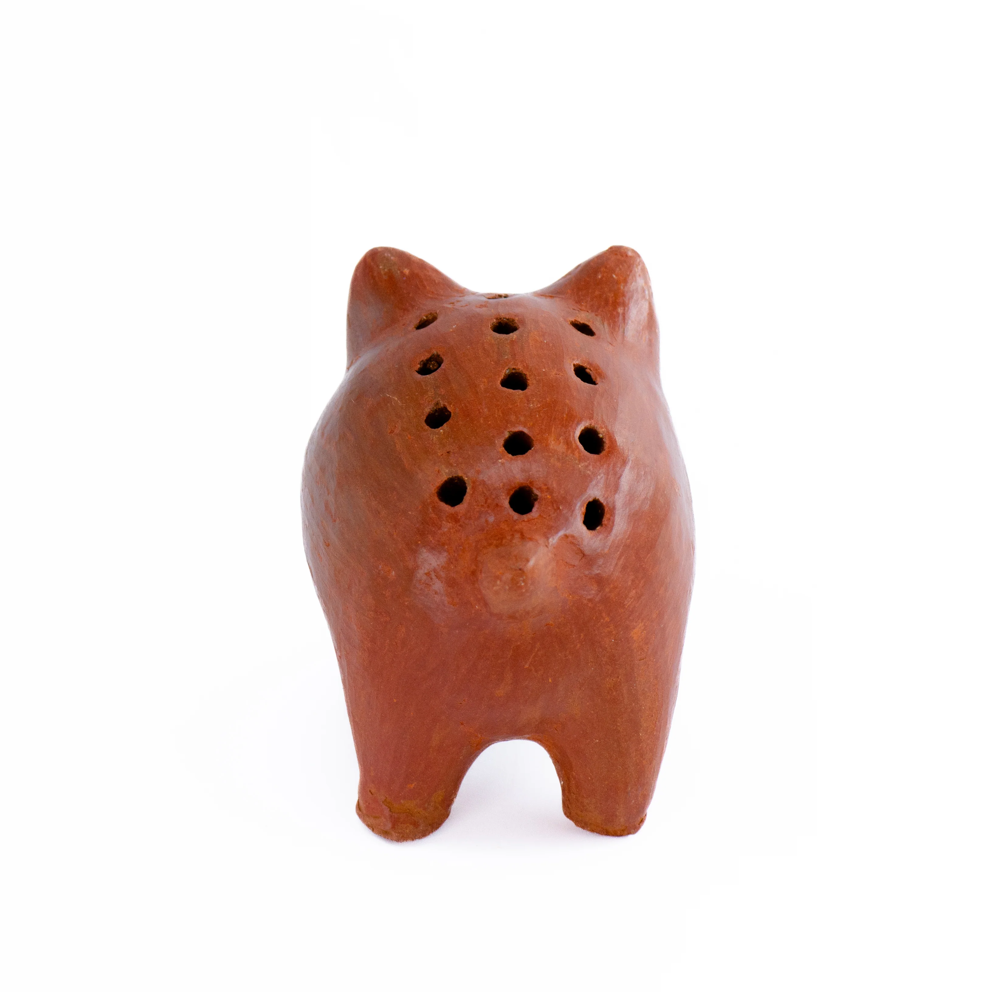 Red Clay Terracotta Cochinito Toothpick Holder - Image 5