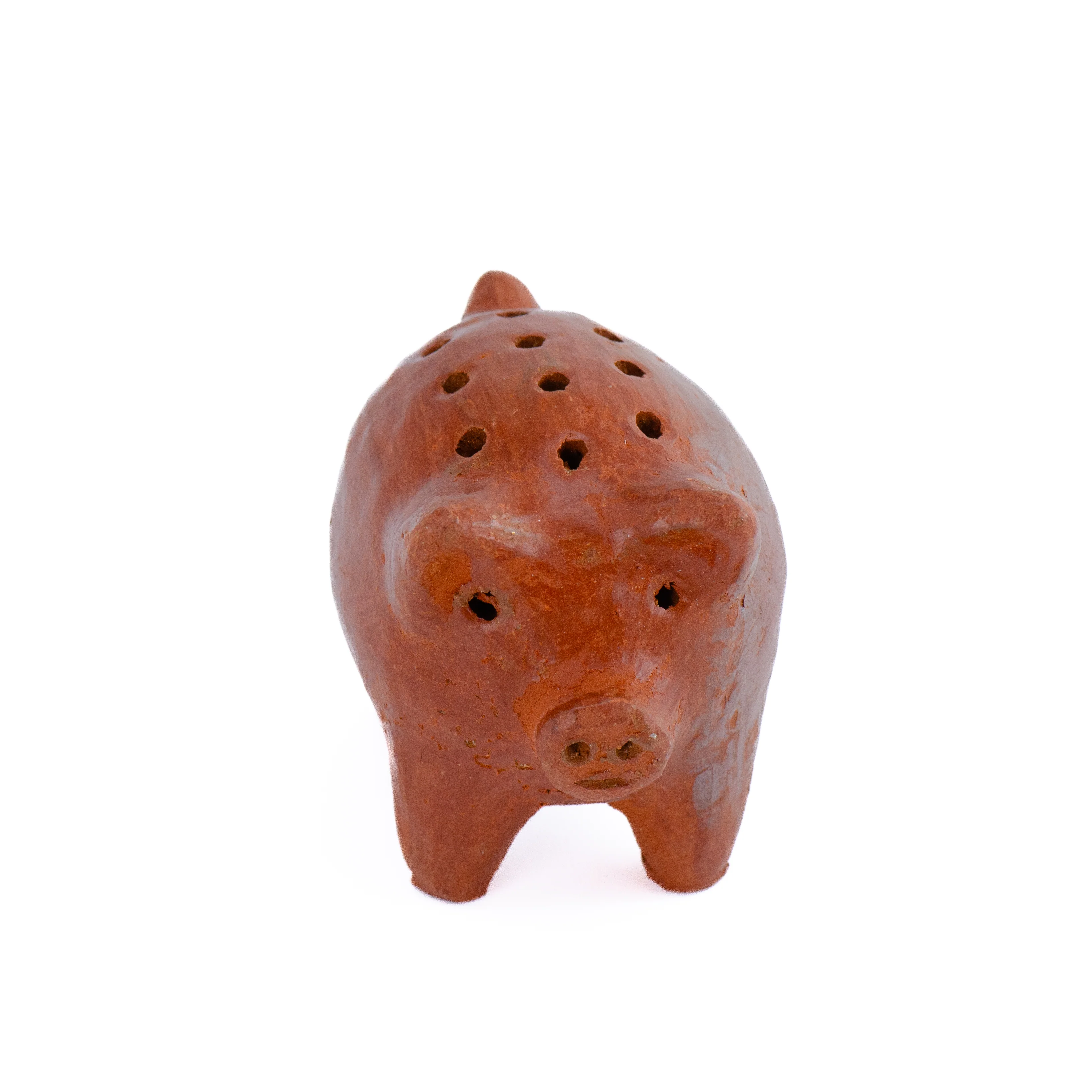 Red Clay Terracotta Cochinito Toothpick Holder - Image 6