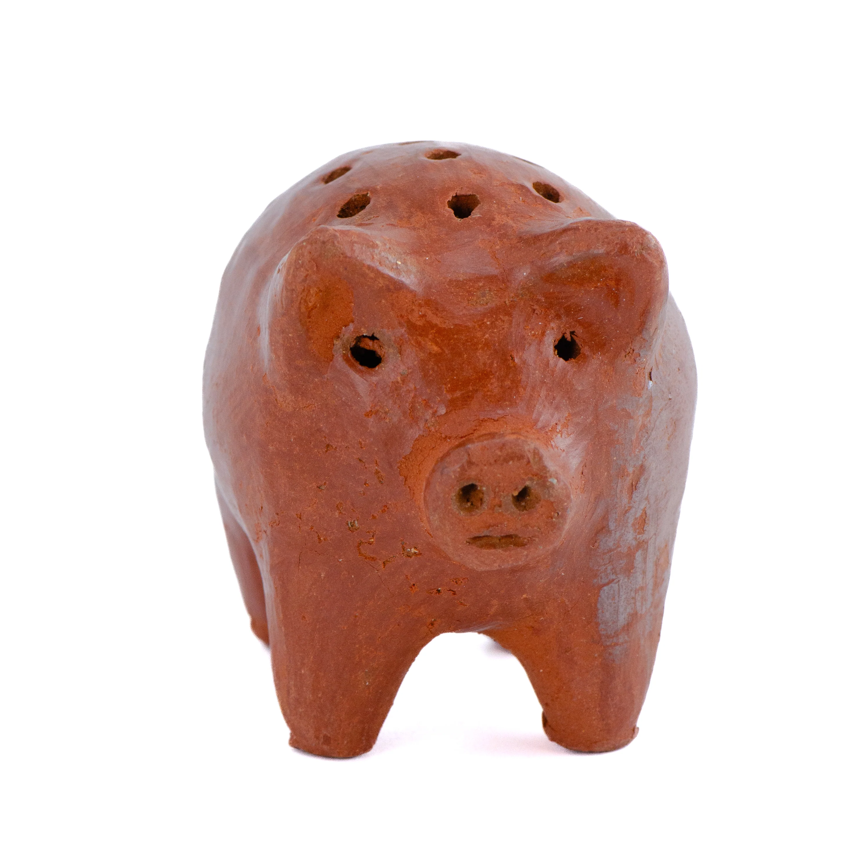 Red Clay Terracotta Cochinito Toothpick Holder - Image 7