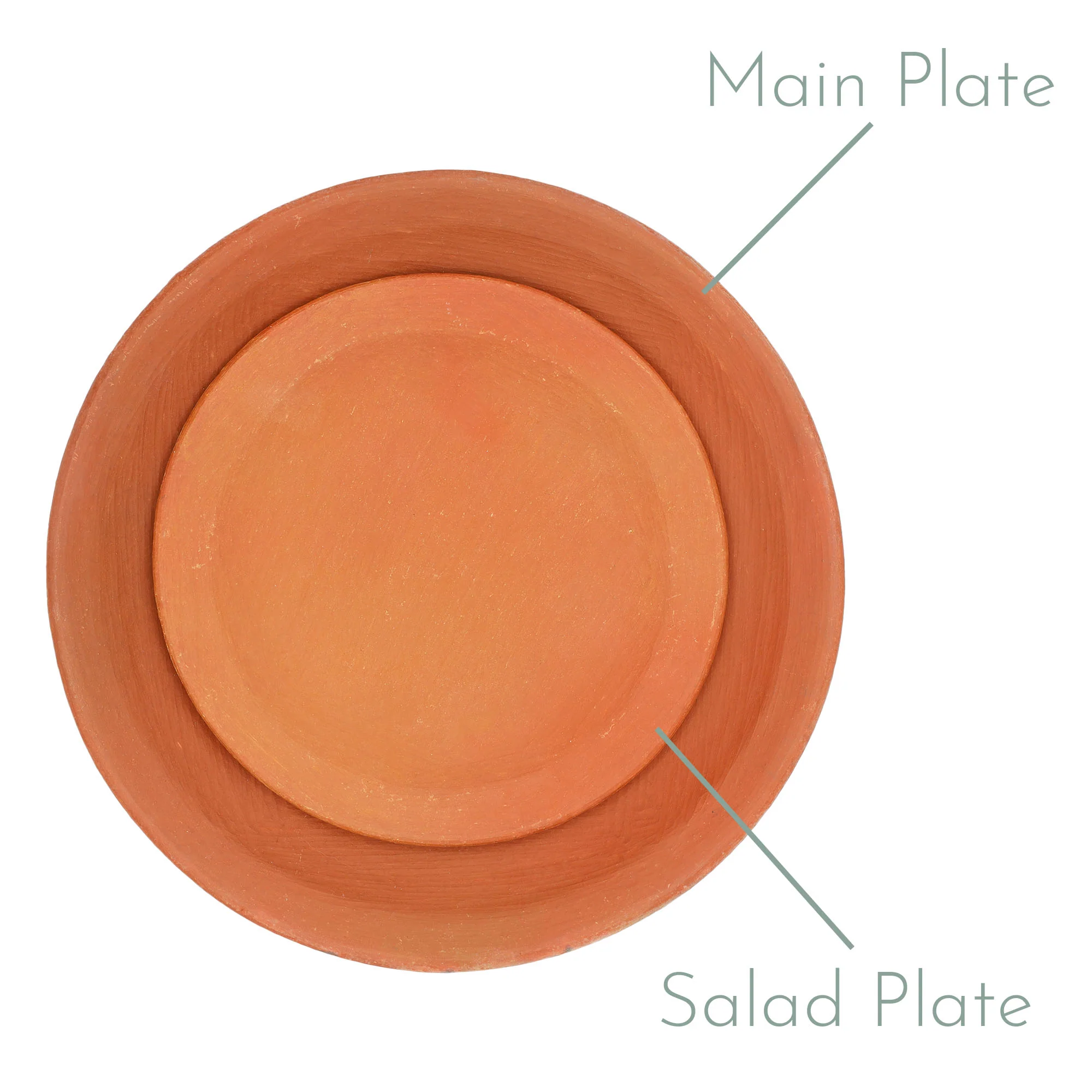 Red Clay Terracotta Dinner Plate - Image 8
