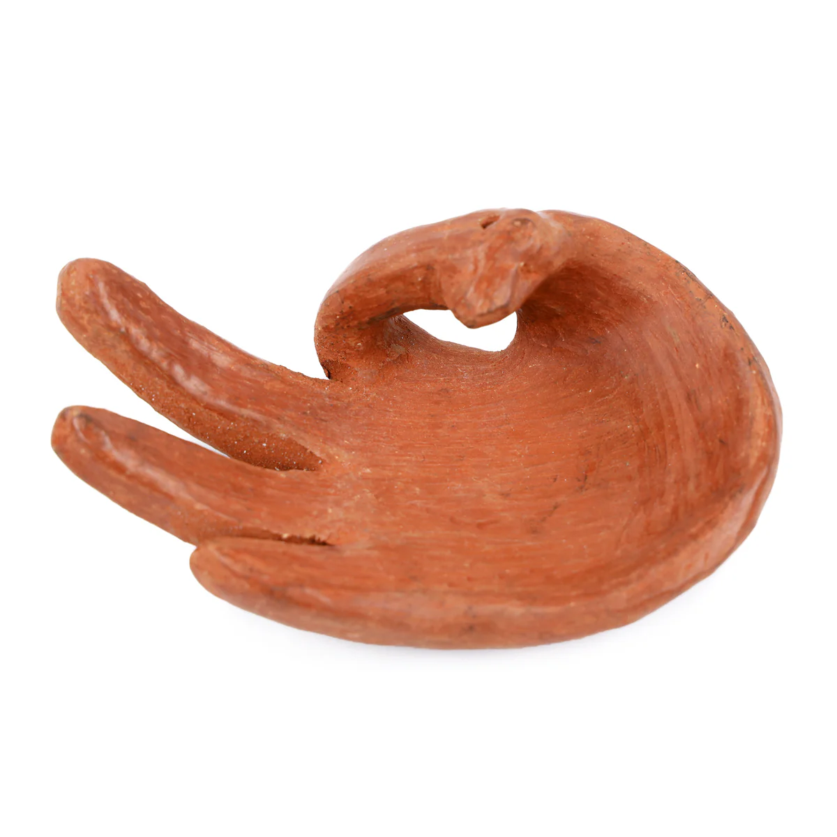 Red Clay Terracotta Manita Hand Incense Holder - Image 4