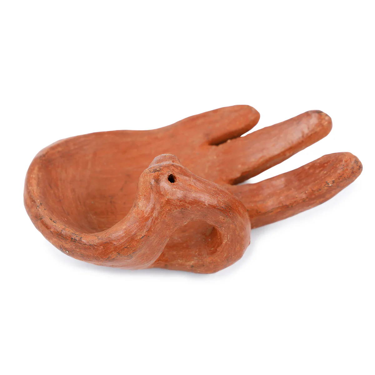 Red Clay Terracotta Manita Hand Incense Holder - Image 5