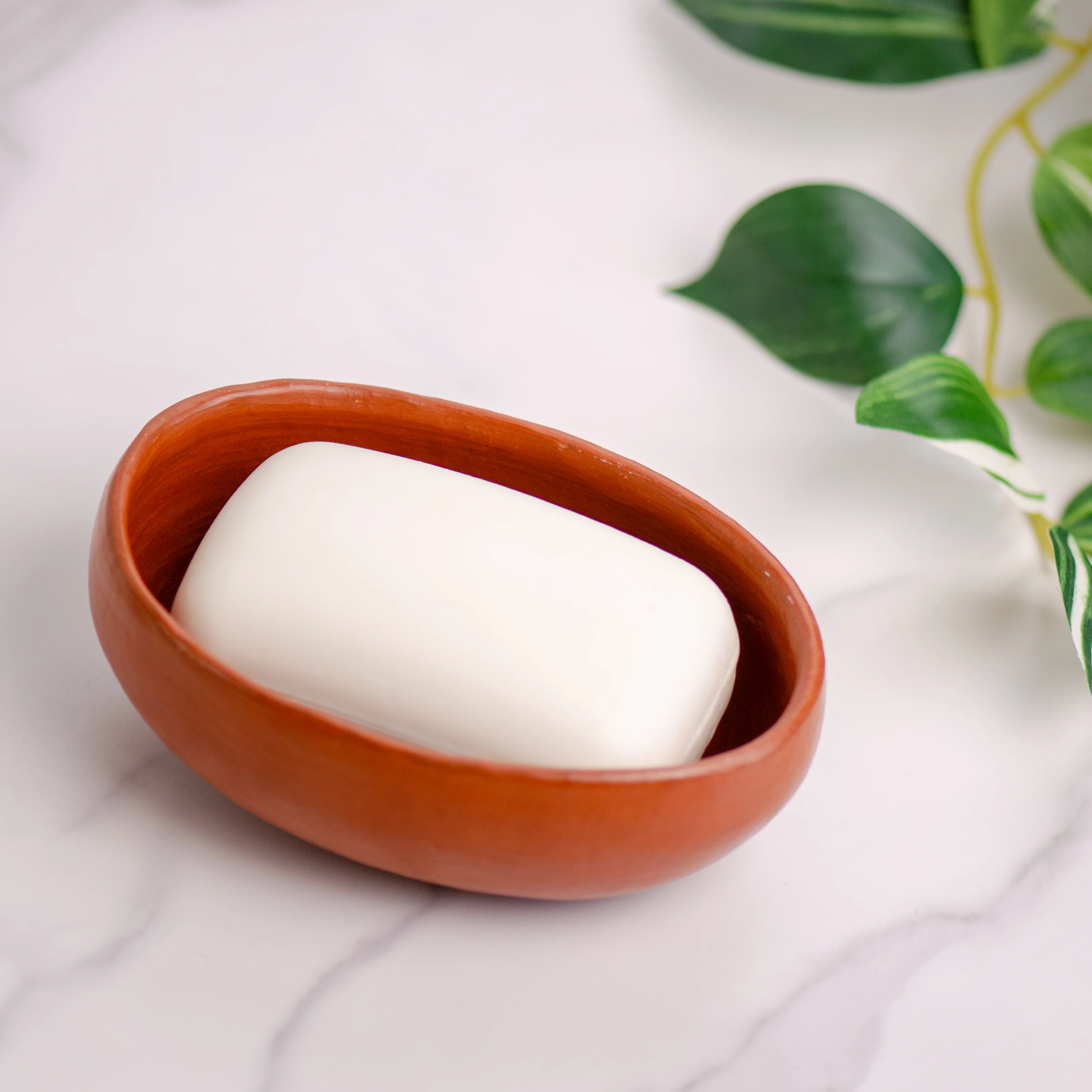 Red Clay Terracotta Small Oval Bowl - Image 5