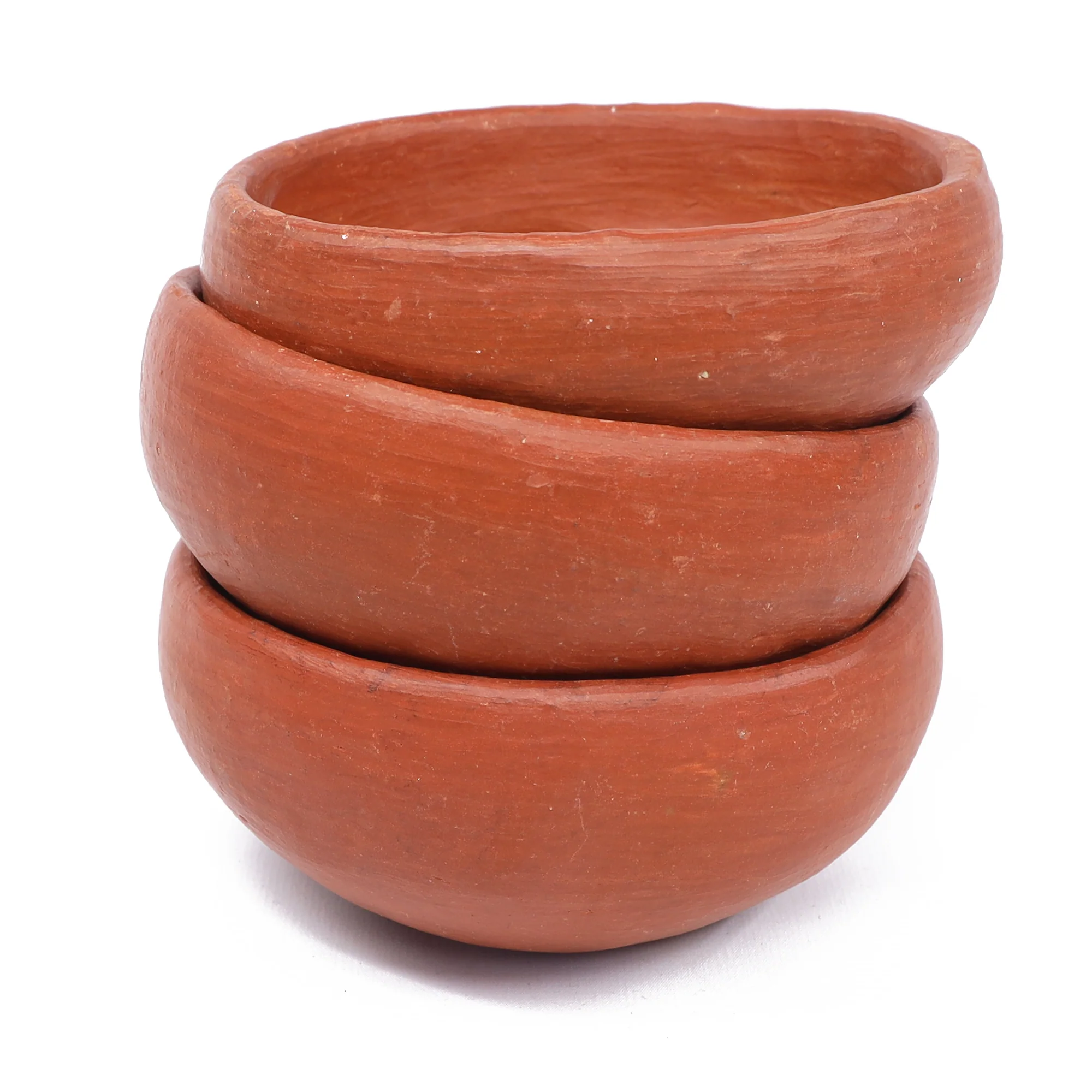 Red Clay Terracotta Small Round Bowl - Image 3