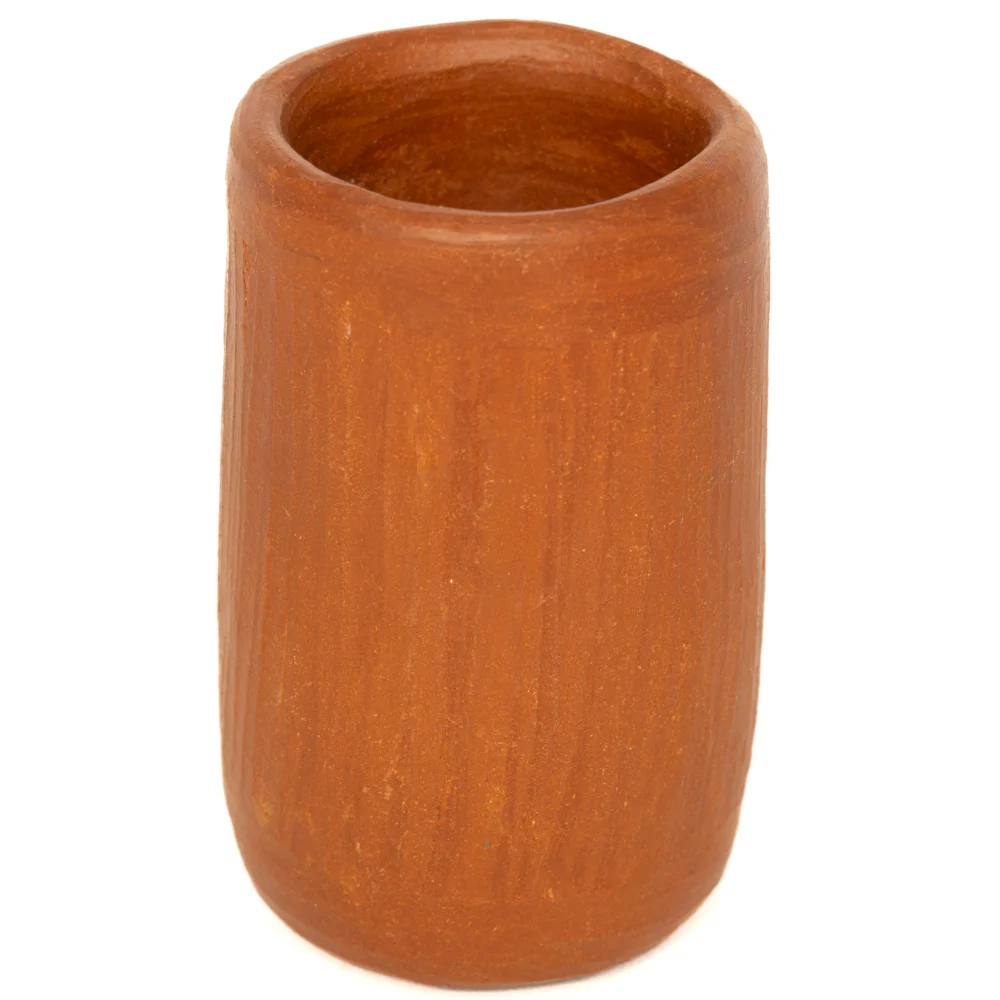 Red Clay Terracotta Smooth Tall Shot Glass - Image 3