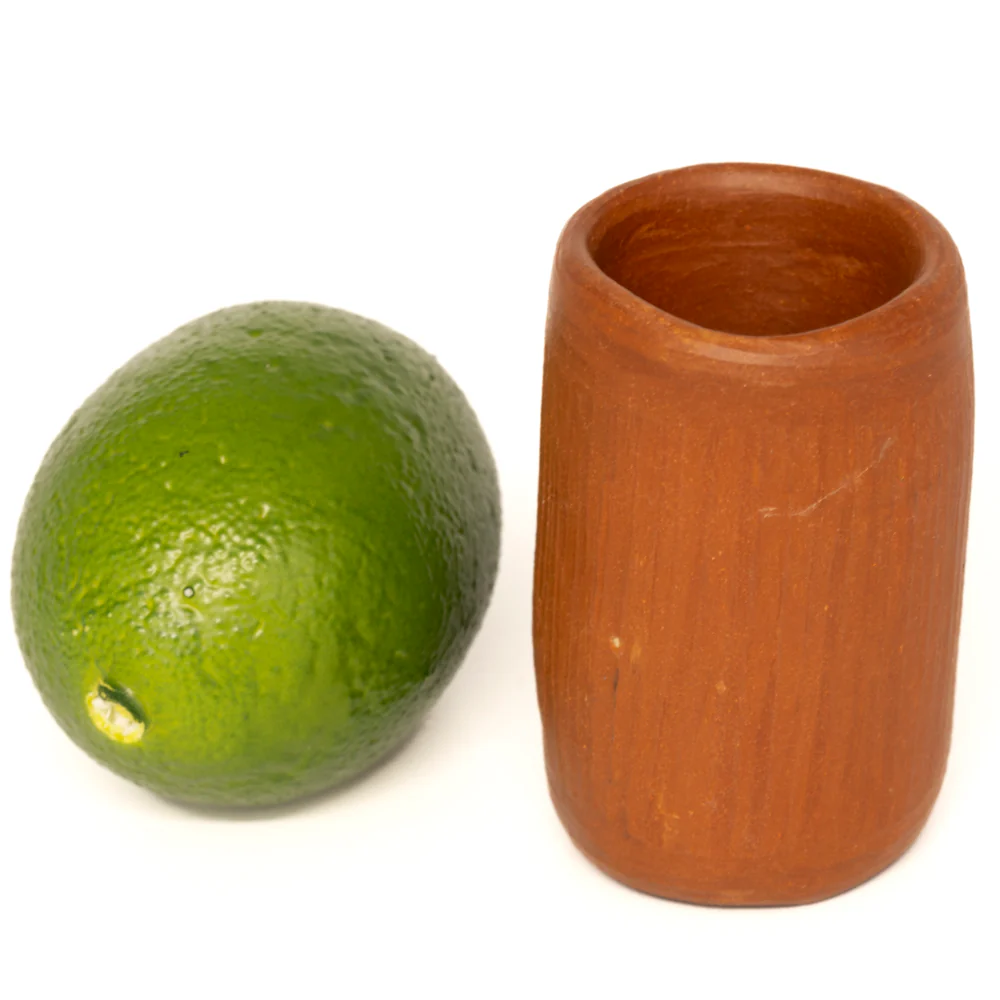 Red Clay Terracotta Smooth Tall Shot Glass - Image 4