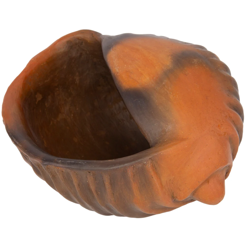 Santa Cruz Cachán Caracol Seashell Clay Sculpture - Image 5