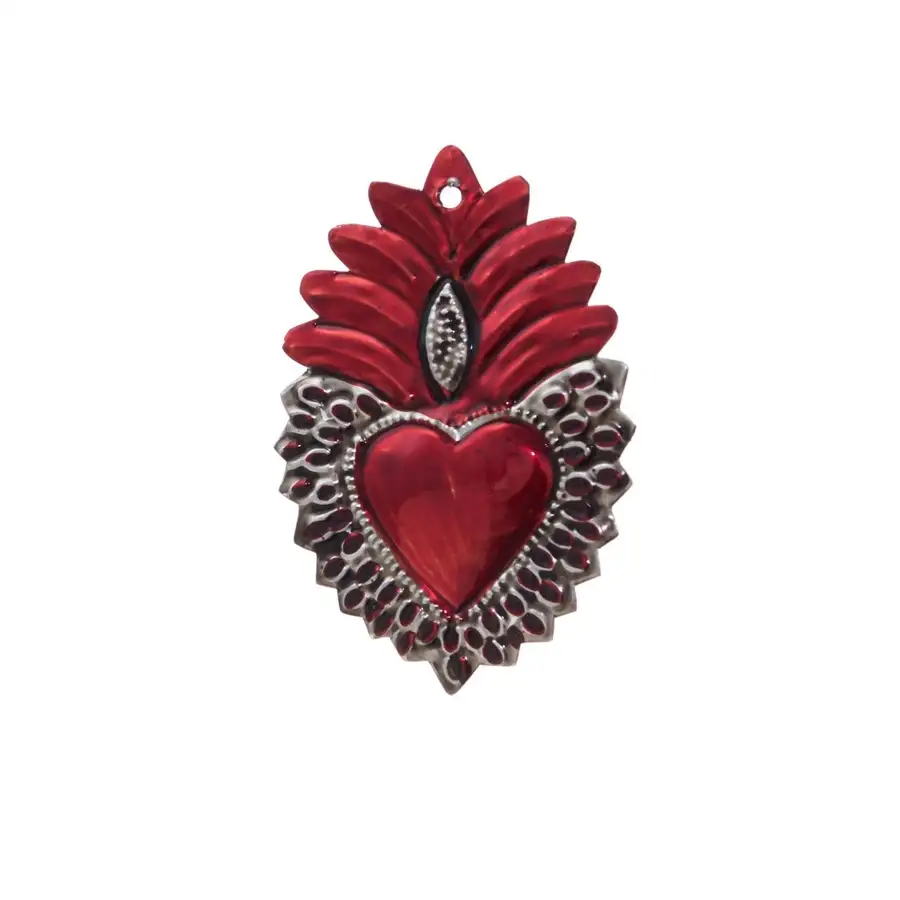 Small Mexican Milagros Tin Hearts - Image 10