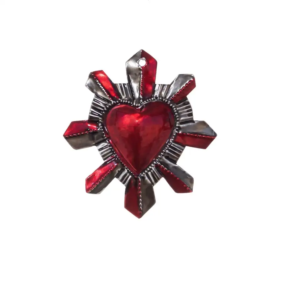 Small Mexican Milagros Tin Hearts - Image 11