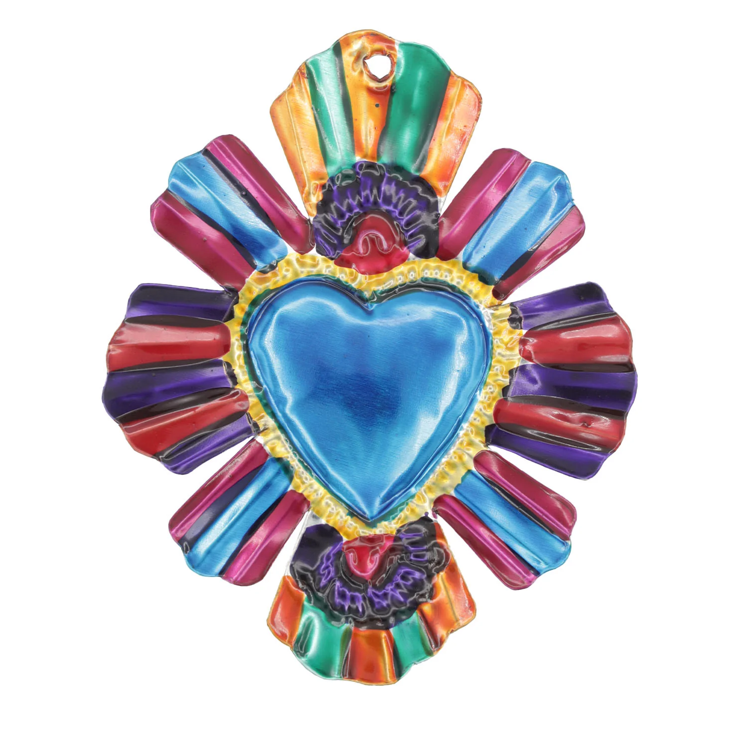 Small Mexican Milagros Tin Hearts - Image 13