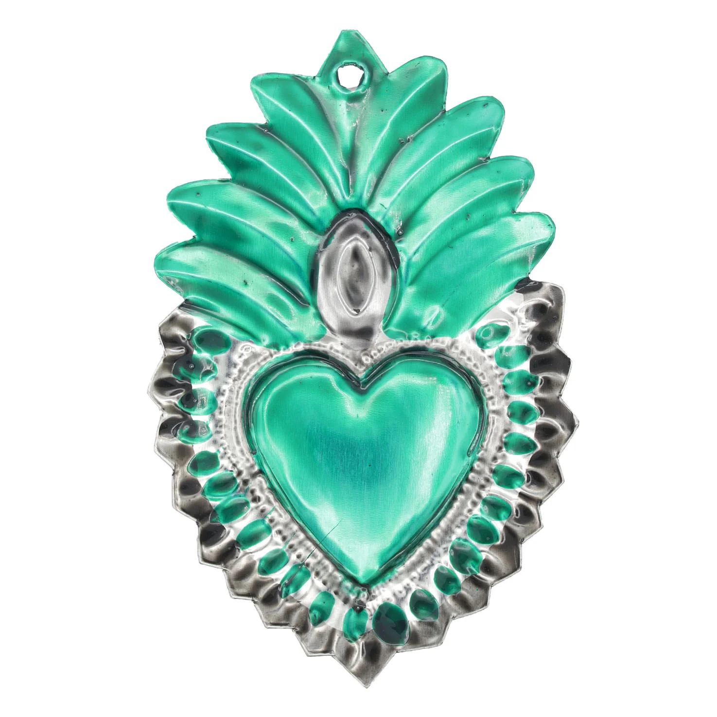 Small Mexican Milagros Tin Hearts - Image 14