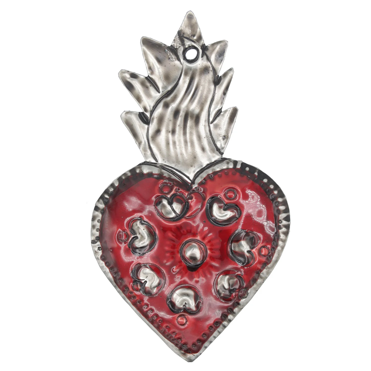 Small Mexican Milagros Tin Hearts - Image 16