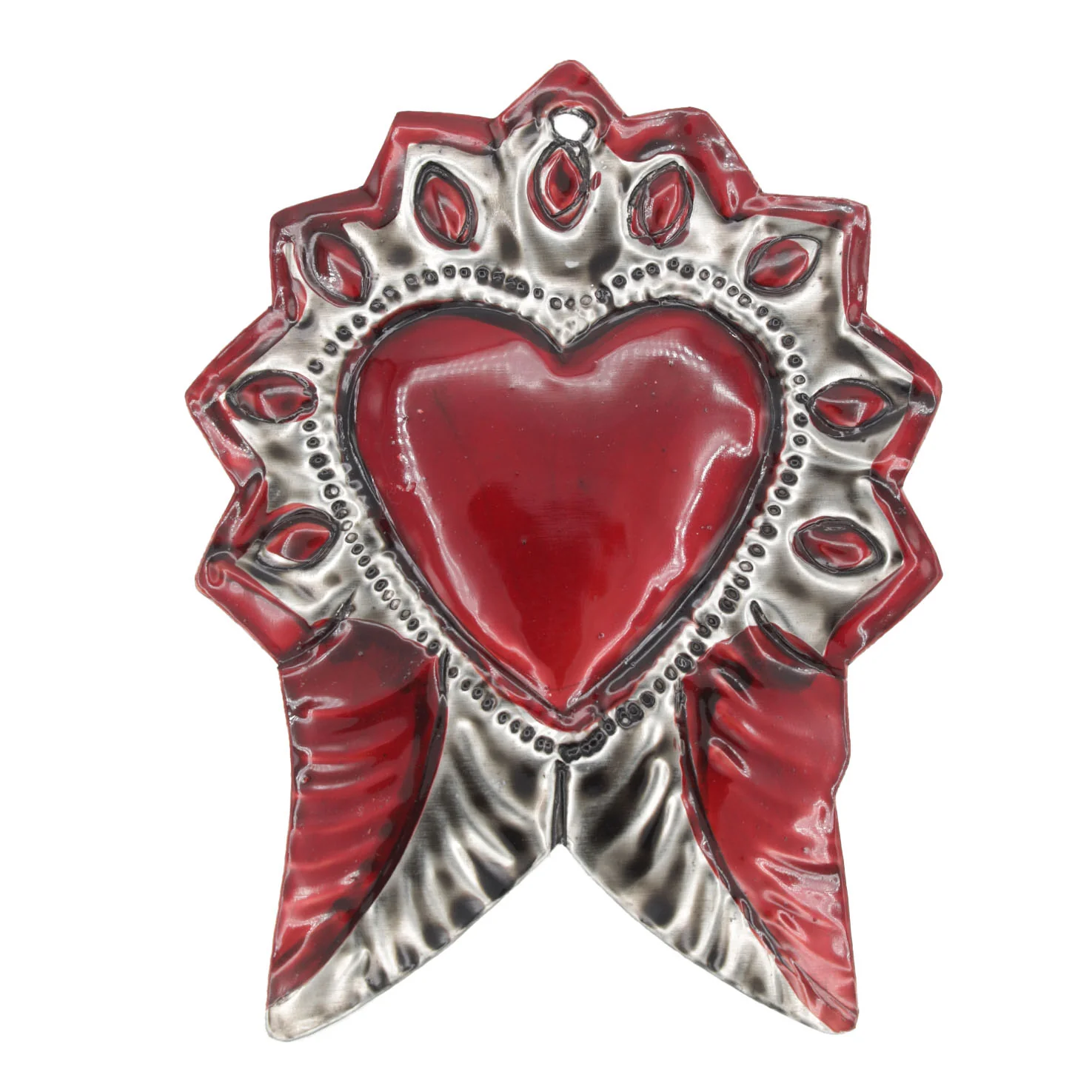 Small Mexican Milagros Tin Hearts - Image 19