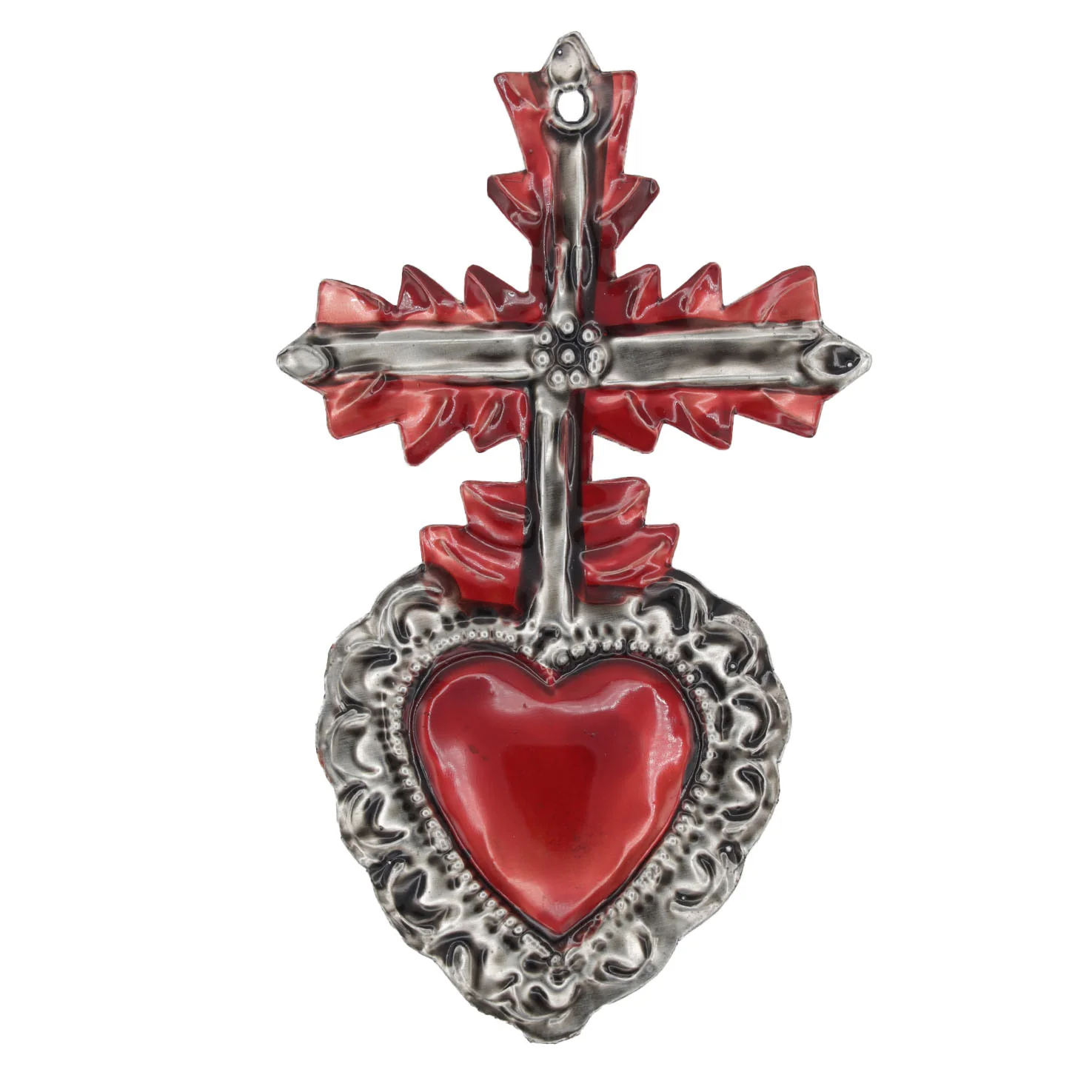 Small Mexican Milagros Tin Hearts - Image 20