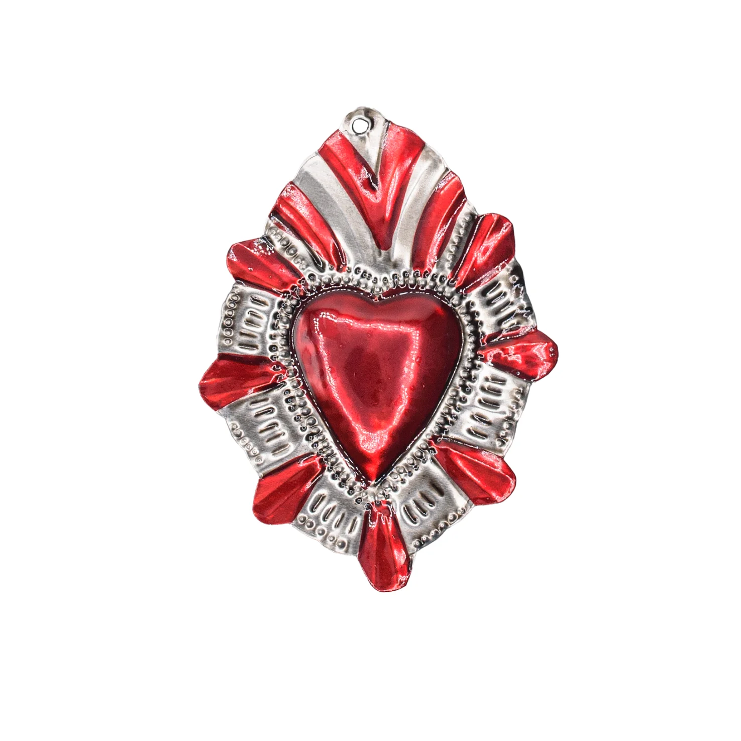 Small Mexican Milagros Tin Hearts - Image 22