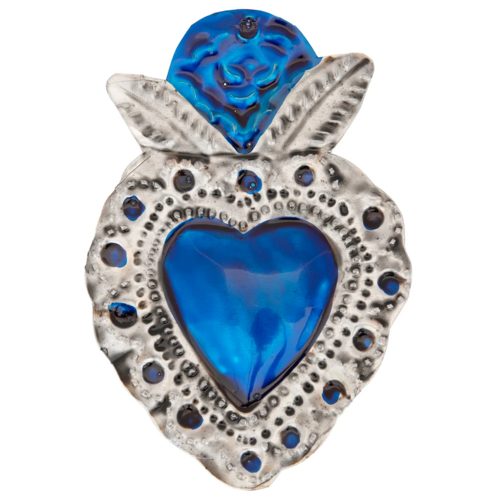Small Mexican Milagros Tin Hearts - Image 29