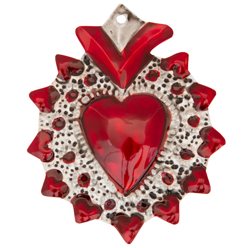 Small Mexican Milagros Tin Hearts - Image 32