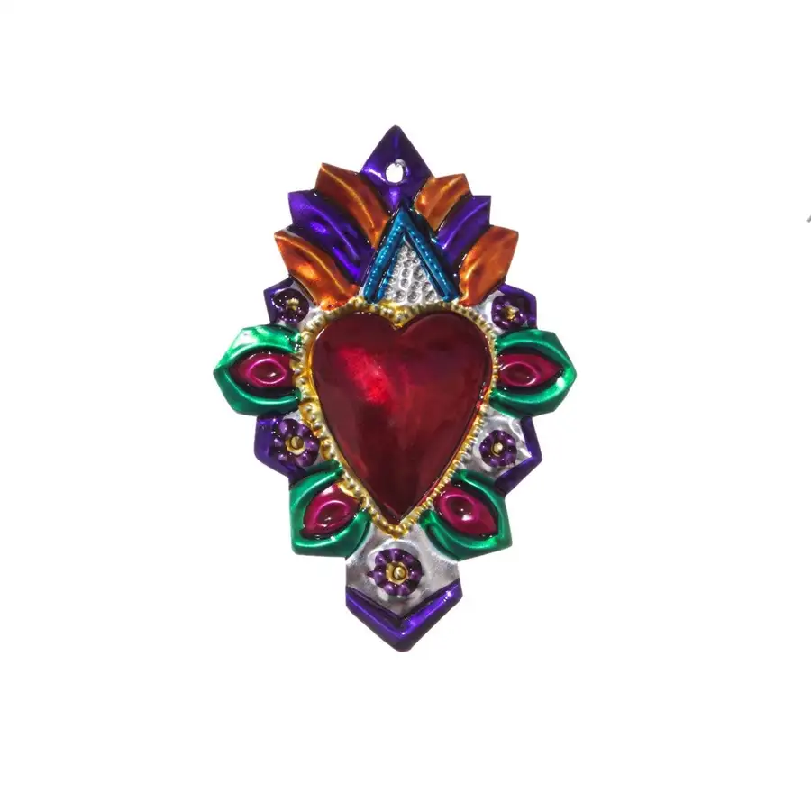 Small Mexican Milagros Tin Hearts - Image 6