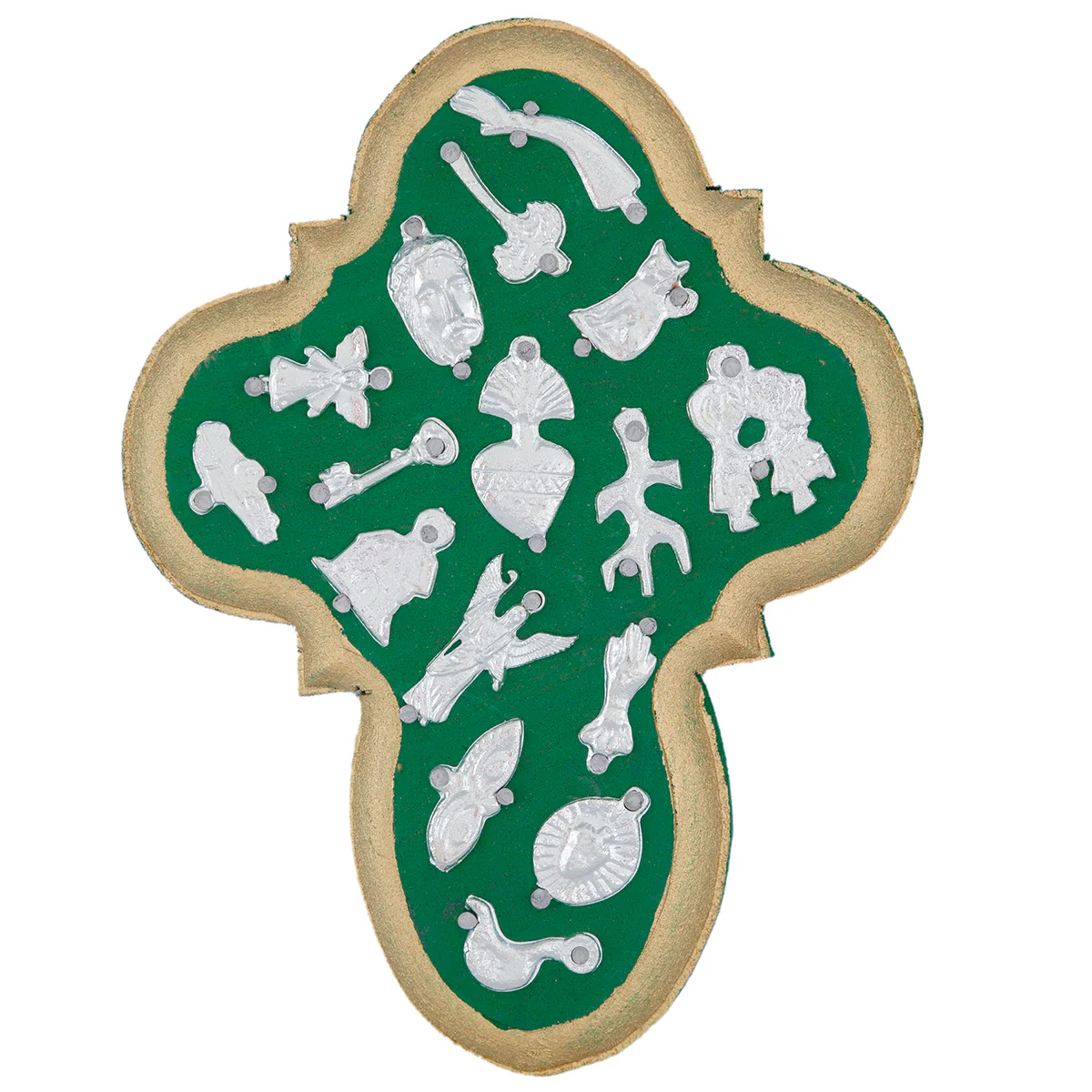 Wooden Wall Cross with Milagritos, Small - Image 11