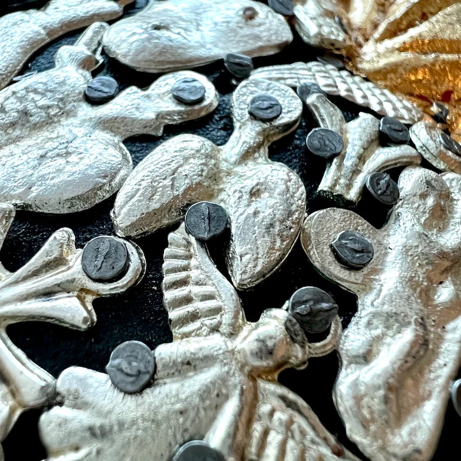 Wooden Wall Cross with Milagritos, Small - Image 7