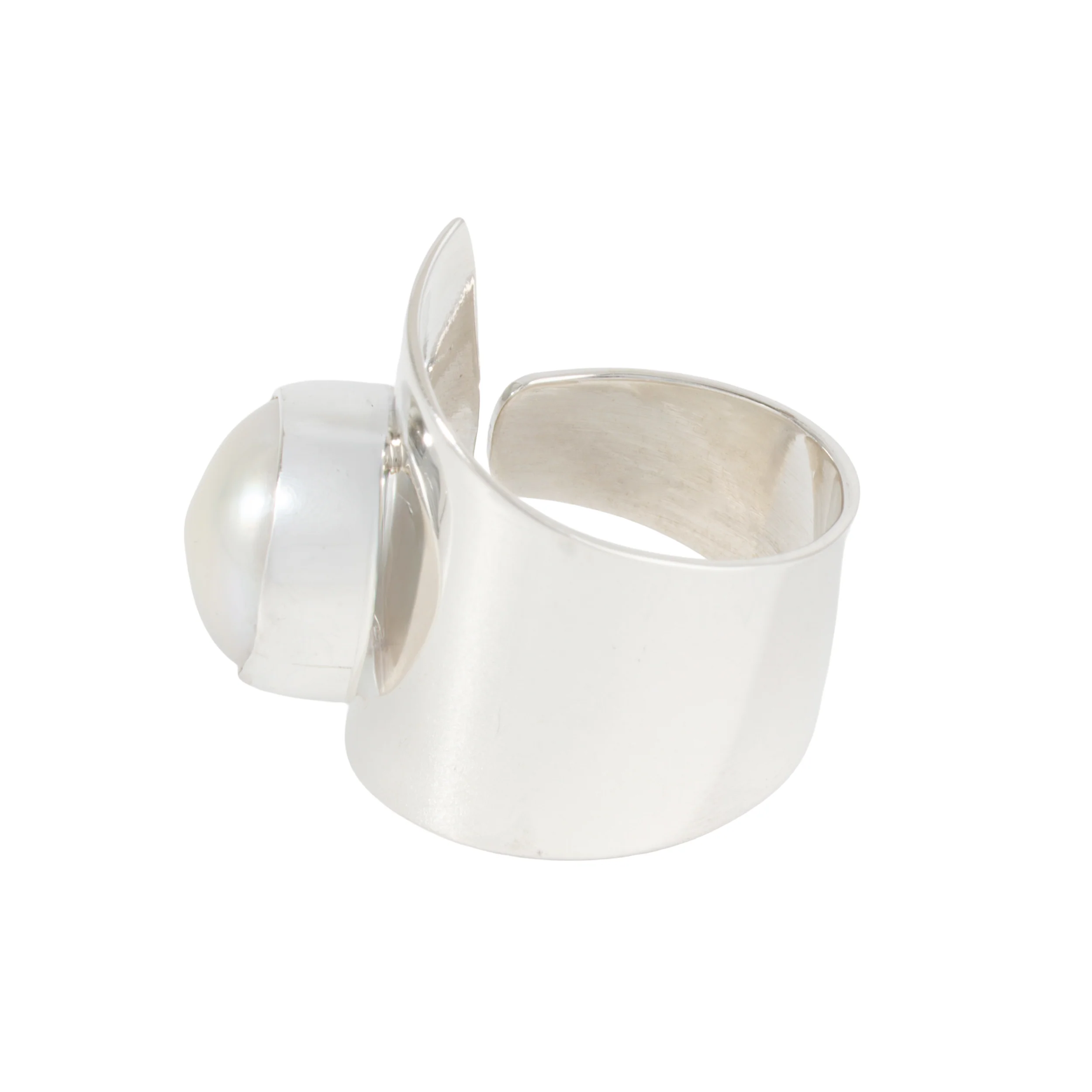 Sterling Silver Eye of the Pearl Ring - Image 5