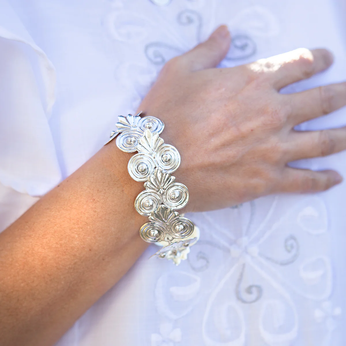 Sterling Silver Spratling Conchas Set (Necklace, Bracelet, & Earrings) - Image 3