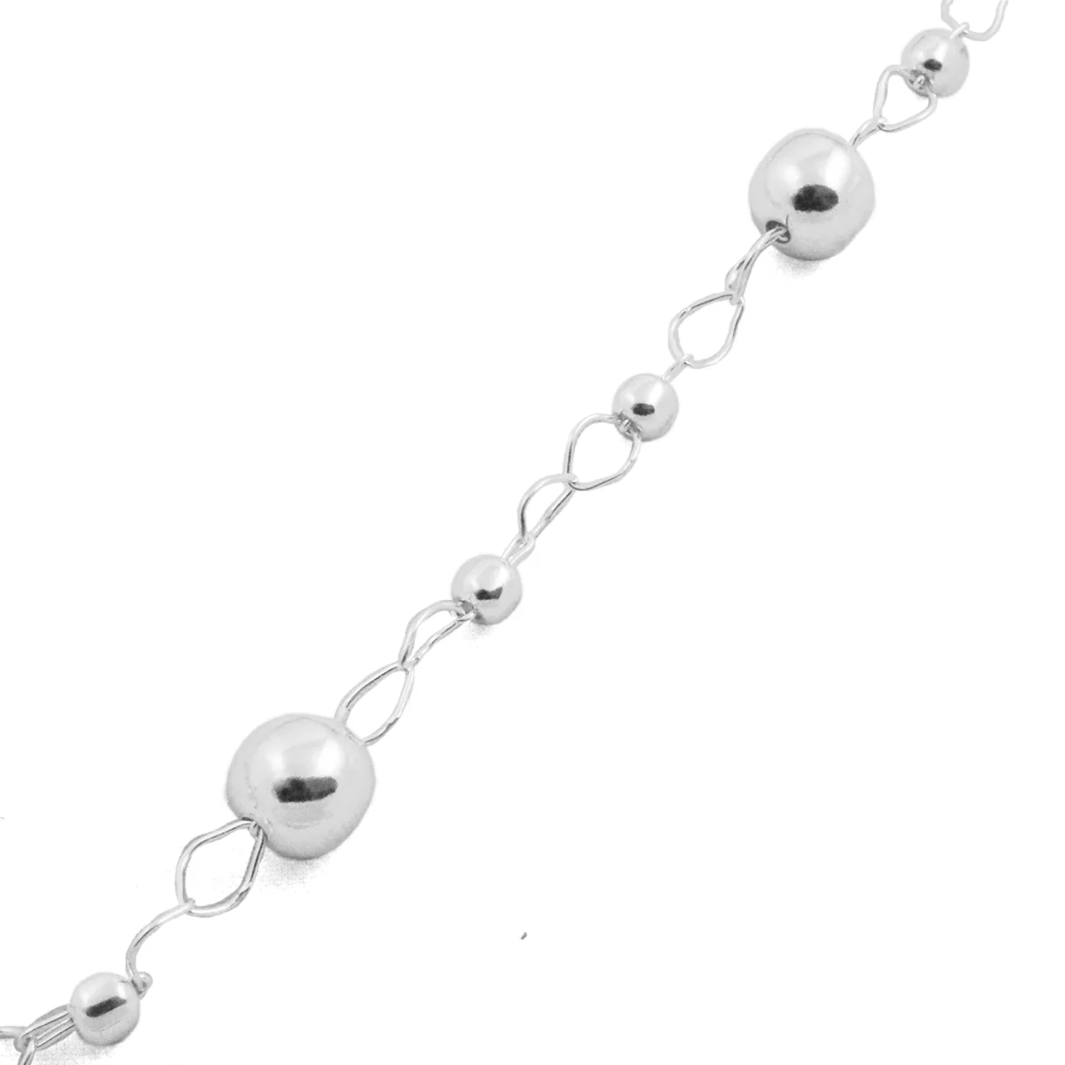 Sterling Silver The Spheres Long Chain Necklace - Image 4