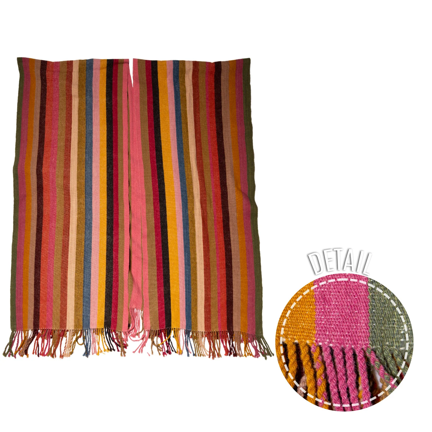 Tanamacoyan Naturally Dyed Wool Ruana - Image 10