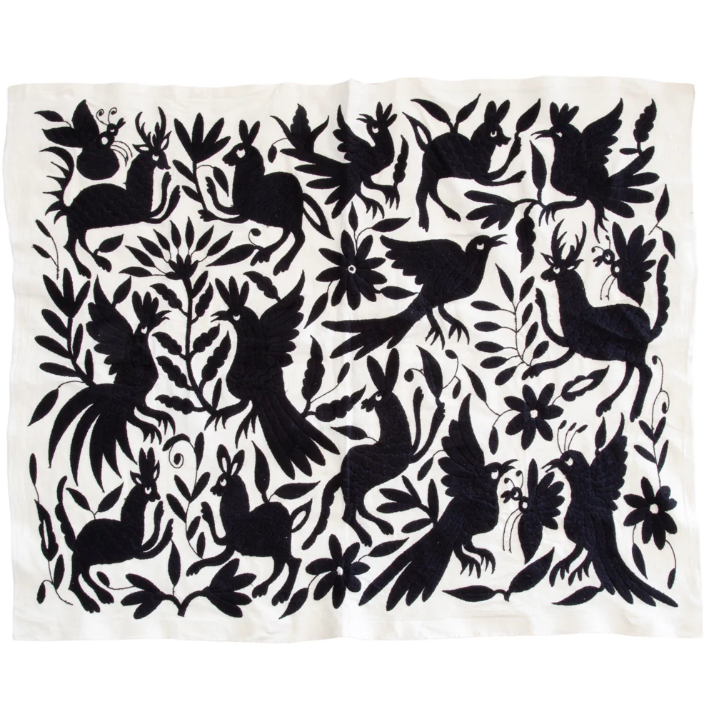 Otomí Hand-Embroidered Tapestry - Image 10